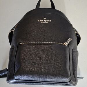 Kate Spade Black Leather Backpack
